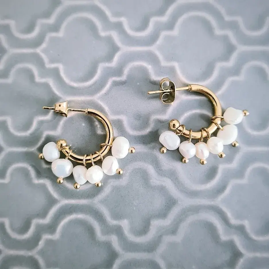 Multiple Pearl Earrings