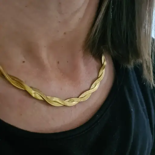 Braided Herringbone Necklace