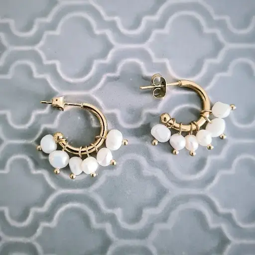 Multiple Pearl Earrings
